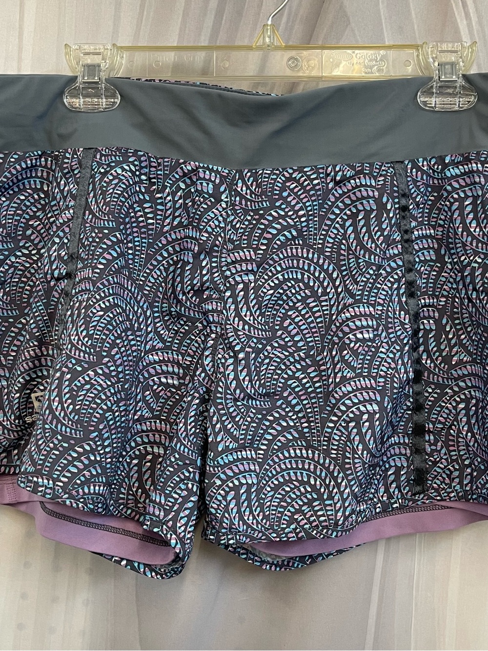 Salomon ActiLite Black, Teal & Lavender Patterned Circle Skort